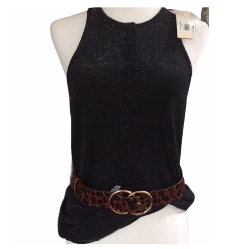 DIESEL Black Racer Back Top Size Medium Brand New